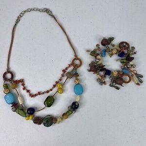 Necklace and Bracelet beads beading layered FLAW